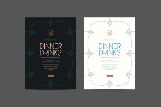 Dinner Drinks Invitation