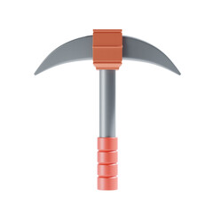 axe 3d icon and illustration