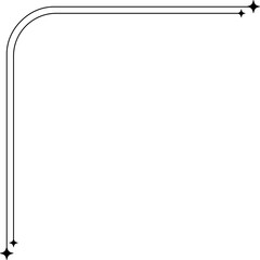 Minimalist aesthetic line frame