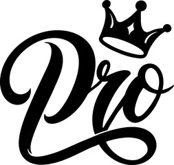 Pro with crown, member, subscription