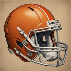 Fototapeta premium Football Helm. Generative AI Technologie