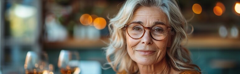 Elegant Woman Celebrating Birthday at Outdoor Summer Garden Party: Joyful Gathering