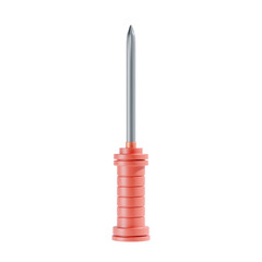 screwdriver 3d icon and illustration