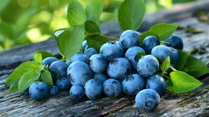ripe blueberries macro closeup, healthy, ripe berries background