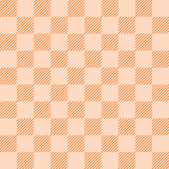 Orange Pastel Color Chess Table
