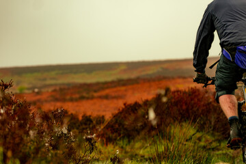 Mountain biking in muddy and wet conditions