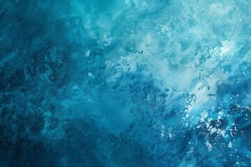 Obraz premium Aqua blue grainy color gradient background glowing noise texture cover header poster design