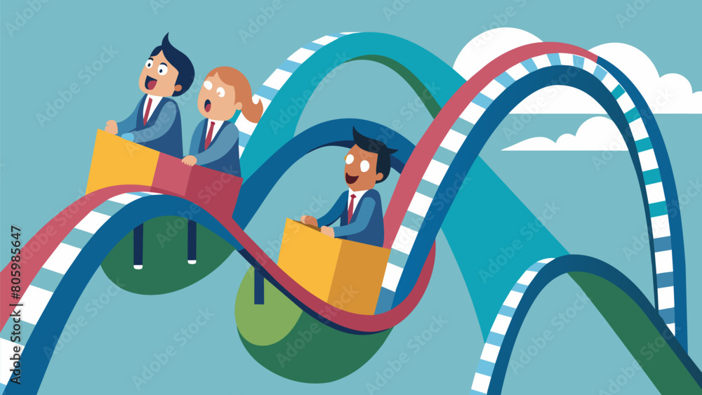 Aufkleber riders hold on tight as the loopdeloops mimic the ups and downs of spreading rumors..