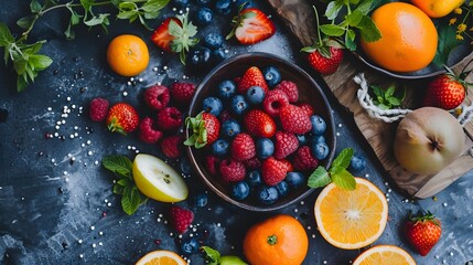 vegetables on the table