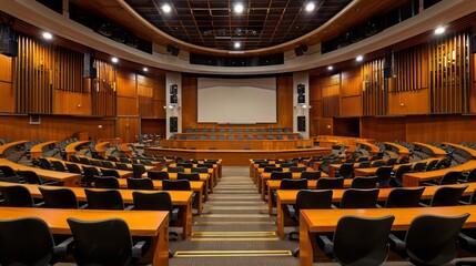 empty university auditorium hall