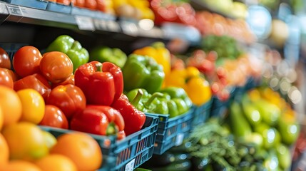 vegetables in a market