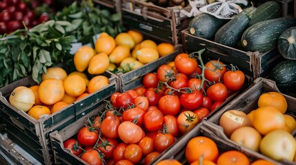 vegetables in the store