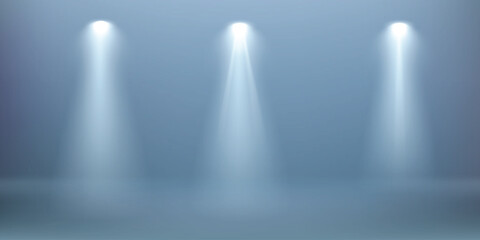 Wall Lights. Vector Spotlights for products.