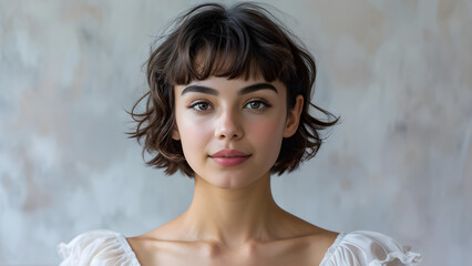 Graceful Pixie Cut for Ballet Athlete, Elegant Hairstyle on Beautiful Ballerina, Stunning Pixie Cut Style for Western Ballet, Beauty in Motion: Western Ballet Athlete with Pixie Hairstyle