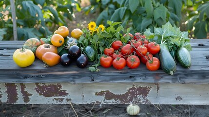 vegetables on a table