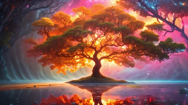 紅葉の巨木,Generative AI 