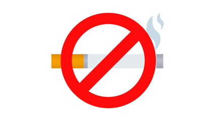 No smoking sign isolated on white background
