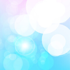 Blurred hello summer background with bokeh effect