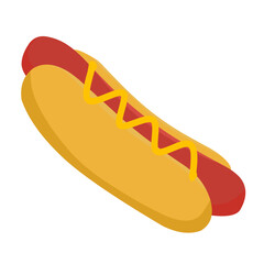 Hot Dog Fast Food Vector With Mastrad