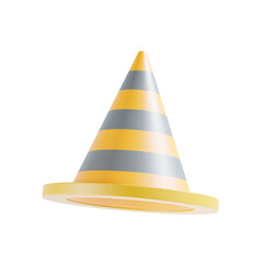 cone 3d icon and illustration