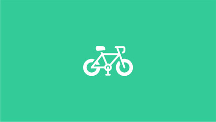 Fototapeta premium Bicycle simple design modern minimalis and eco transportation