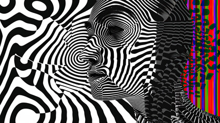 Creative portrait of a woman