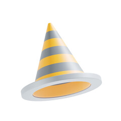 cone 3d icon and illustration