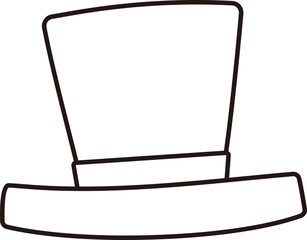 Hat outline.
Fathers Day Icon Hat Symbol outline vector.
Isolated hat outline.