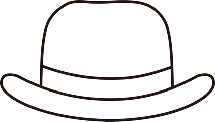 Hat outline.
Fathers Day Icon Hat Symbol outline vector.
Isolated hat outline.