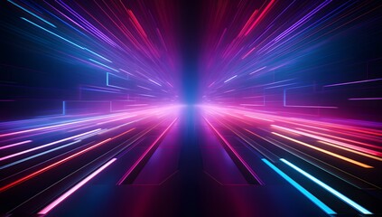 abstract background with glowing lines