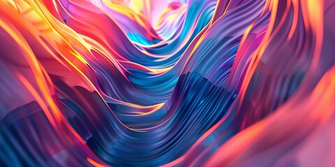 Vibrant Abstract Background With Many Colors