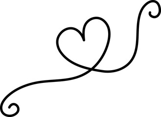 Doodle Heart Line