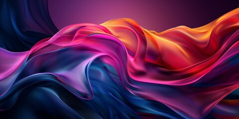 Obraz premium Flowing Fabric Abstract Painting