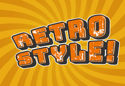 Grunge Retro Text Effect