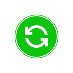 letter g recycle green icon design concept