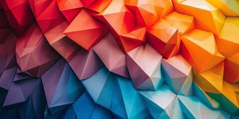 Vibrant Abstract Background With Diverse Shapes
