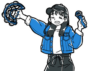 カラオケを楽しむ女の子