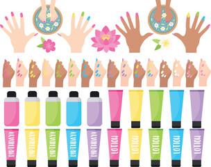 Nail Salon, Beauty, Fashion, Art & Illustration