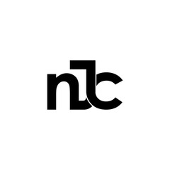 njc initial letter monogram logo design