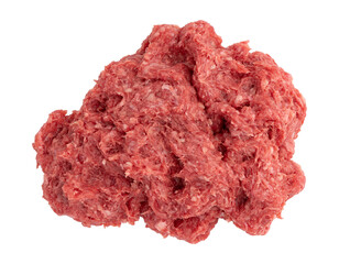 raw fresh minced meat, pork, beef or mixed forcemeat isolated, meat is ready to cook lasagna or meatballs