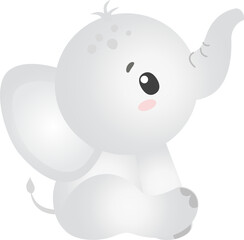 baby shower, boy, new baby, nursery, elephant, moon and stars