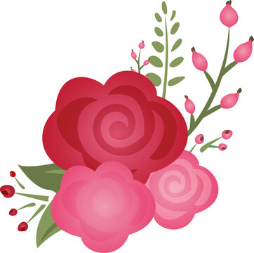 Valentine's day flowers, roses, Paris, France, bouquet