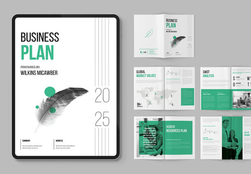 Minimal And Creative Business Plan Brochure