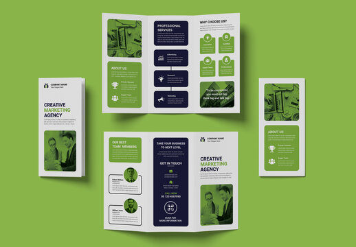 Corporate Trifold Brochure Design Layout