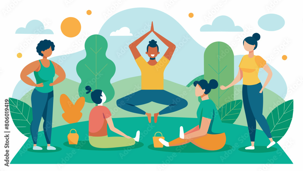 Poster along with the swap the event also features a yoga class taught by a local instructor promoting the 