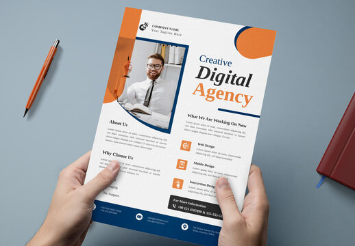 Digital Business Flyer Layout Template