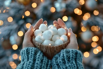 Obraz premium Christmas and New Year holidays background