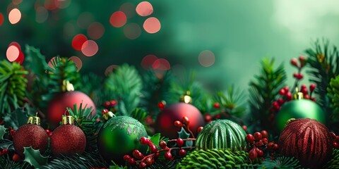 Christmas and New Year holidays background