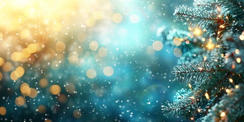 Christmas and New Year holidays background