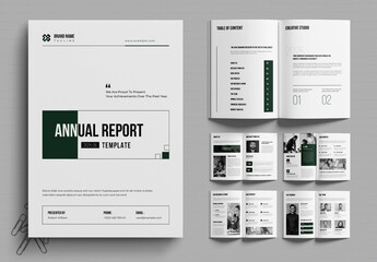 Annual Report Template Design